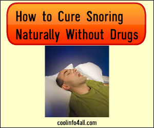 How to Cure Snoring Naturally Without Drugs