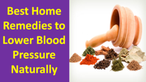 home remedies for high blood pressure